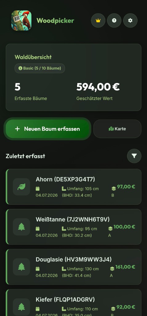 Woodpicker App