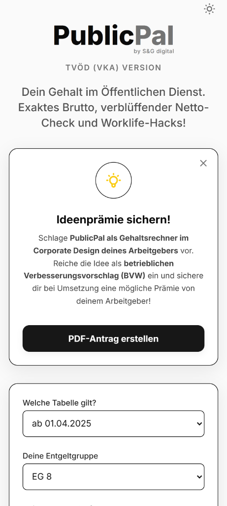 PublicPal Original App mit Ideenprämie